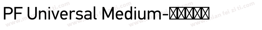 PF Universal Medium字体转换